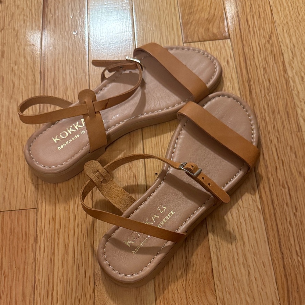 KOKKA Tan Leather Sandals